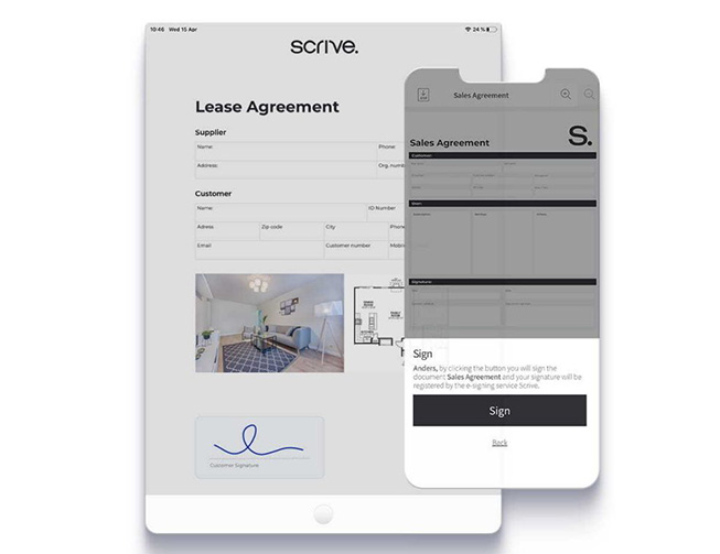Scrive eSign doc