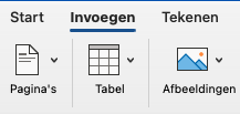 afbeelding toevoegen word
