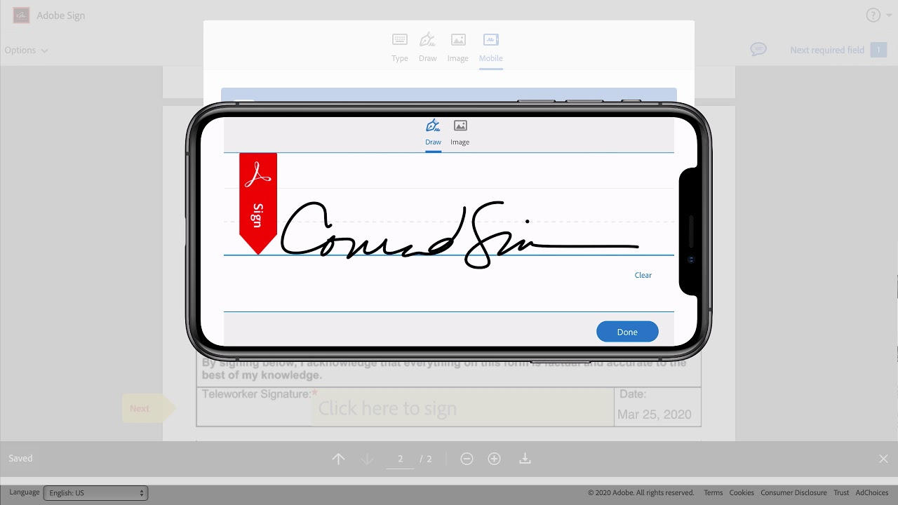 Digitale Unterschrift scannen