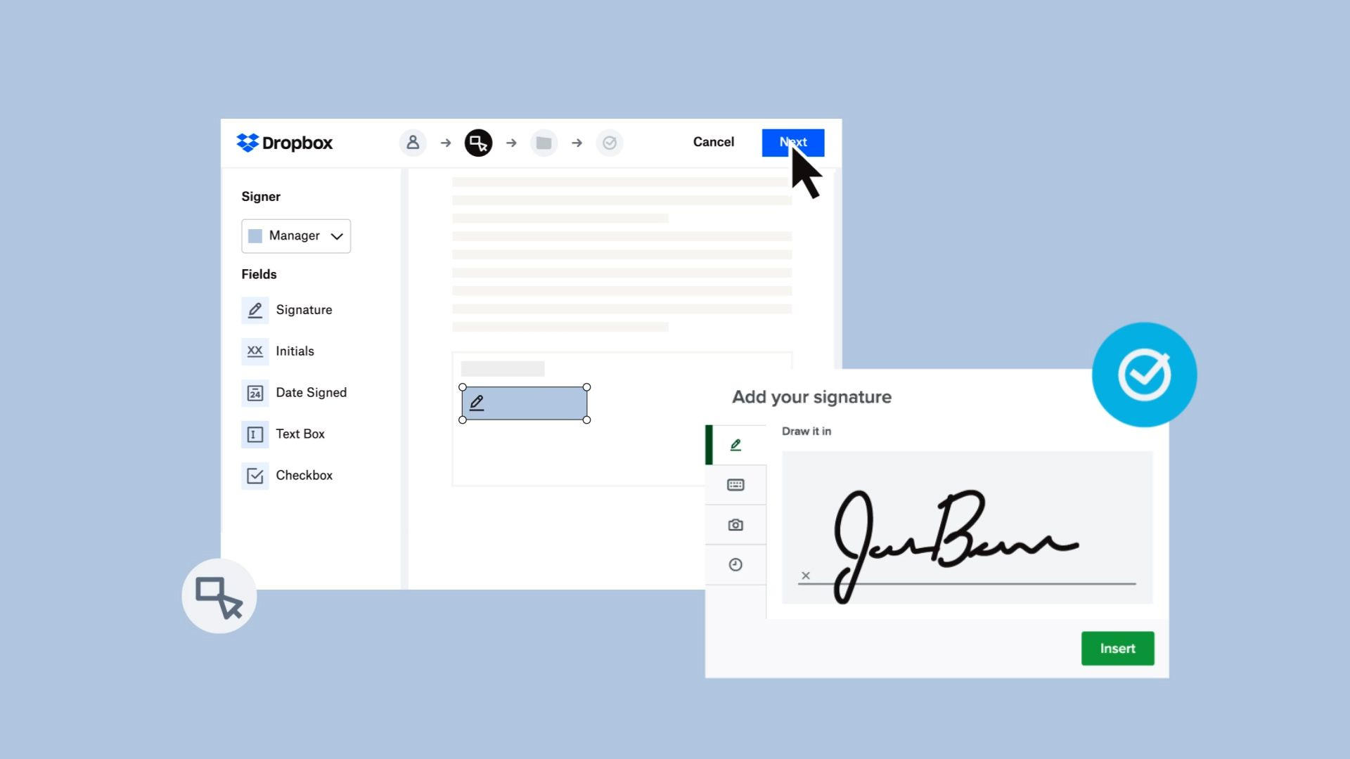 Dropbox Sign digitale Unterschrift