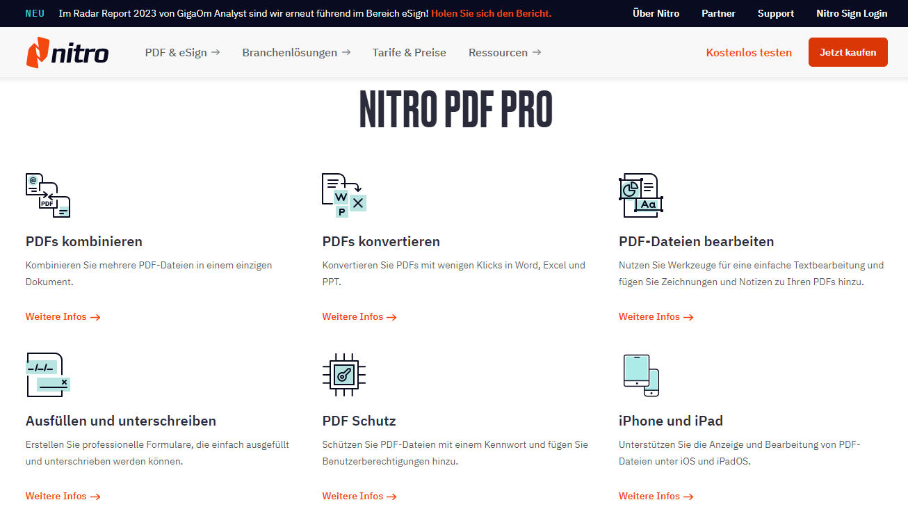 Nitro elektronische Unterschrift